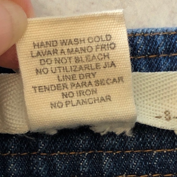 Sans Souci button front jean skirt. Small - Picture 5 of 6